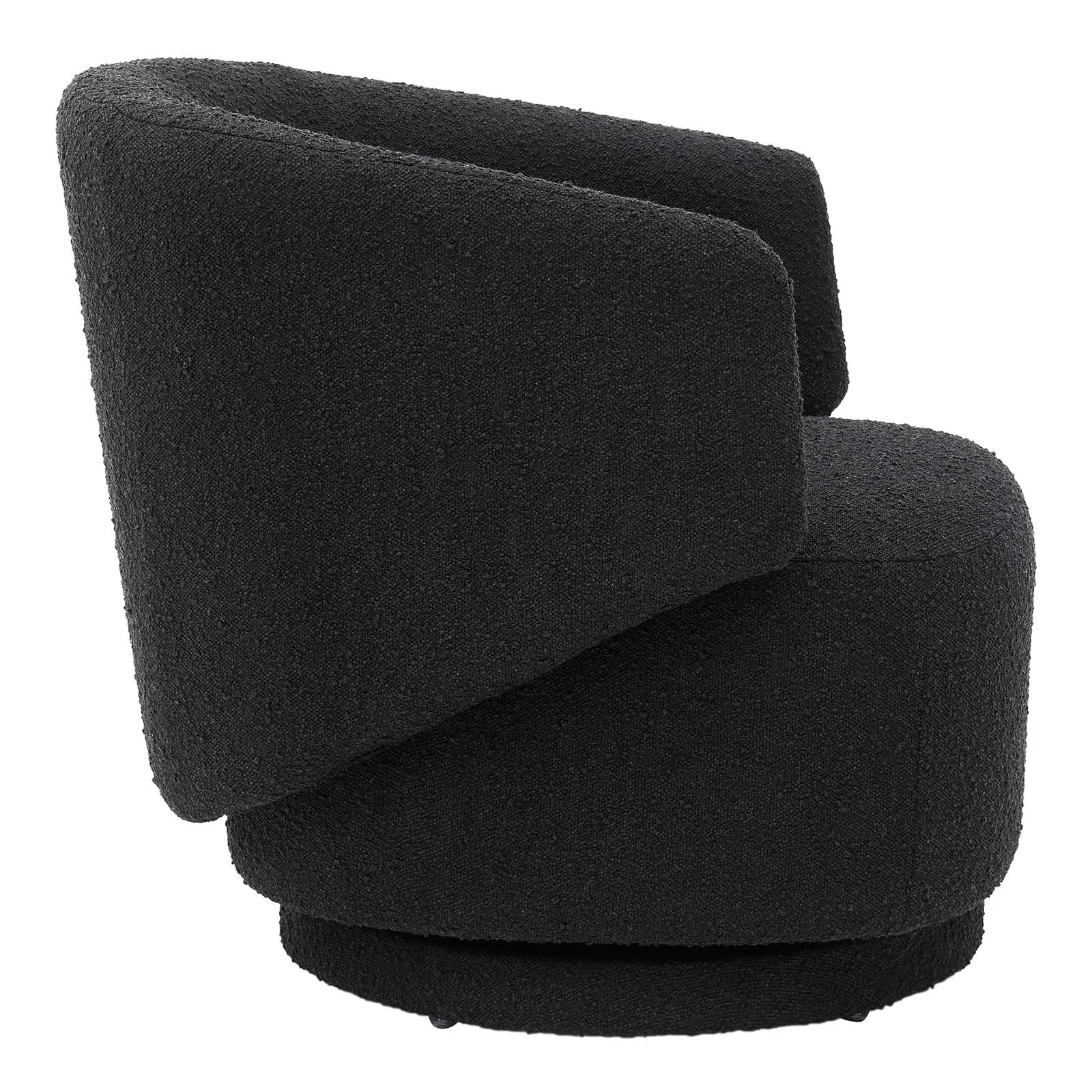 Celestia Boucle Fabric Swivel Chair