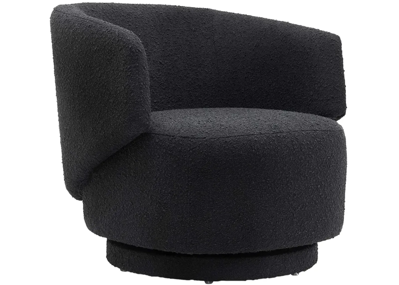 Celestia Boucle Fabric Swivel Chair