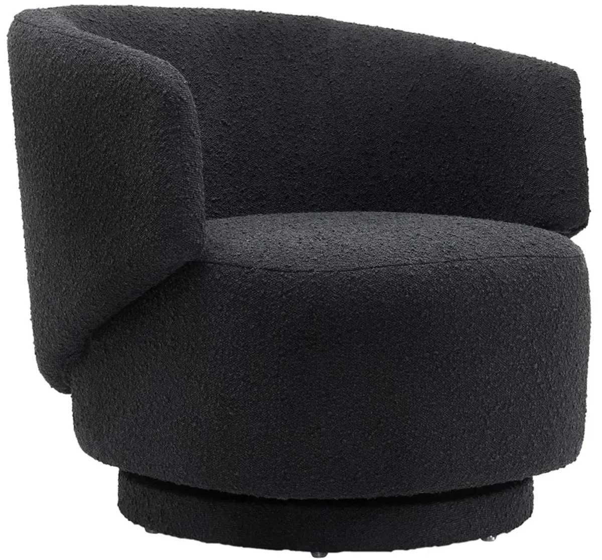 Celestia Boucle Fabric Swivel Chair