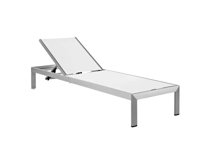 Shore Outdoor Patio Aluminum Mesh Chaise