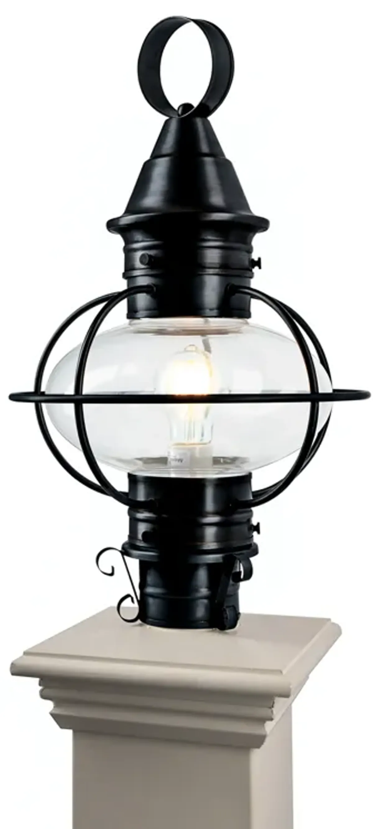 American Onion Outdoor Post Light - Black