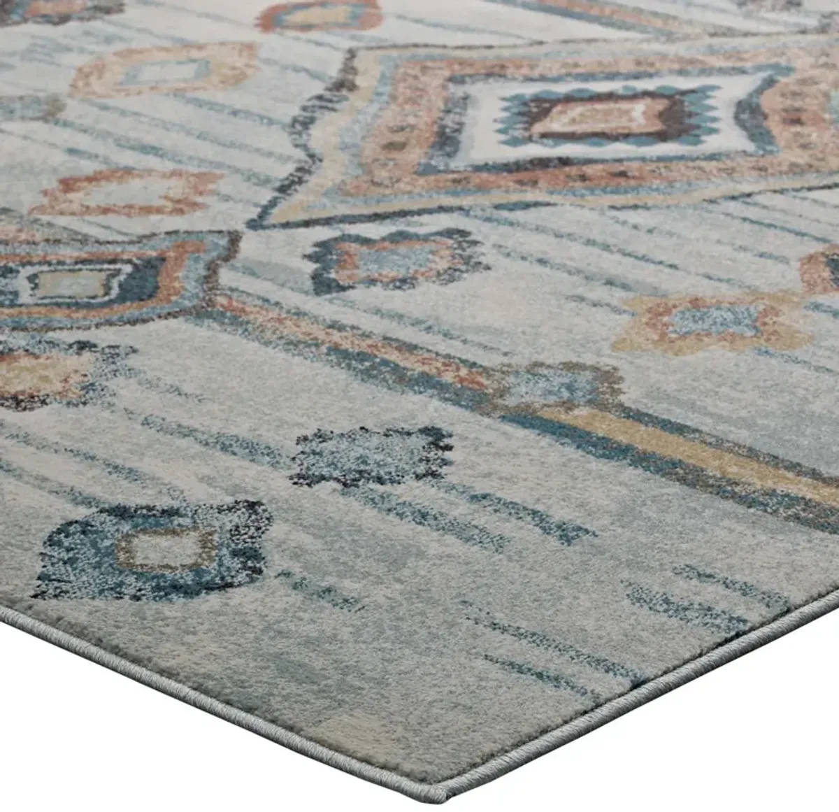 Jenica Distressed Moroccan Tribal Abstract Diamond 8x10 Area Rug