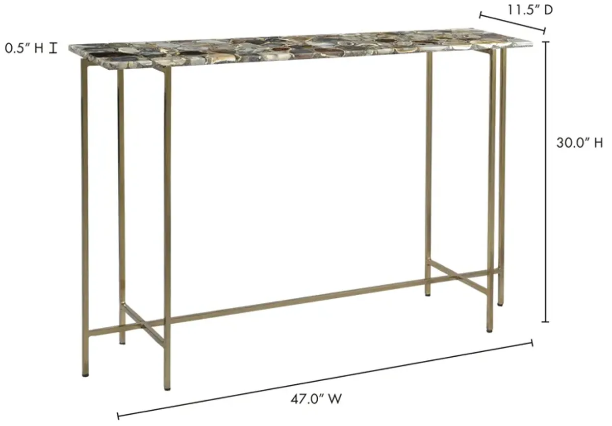 AGATE CONSOLE TABLE