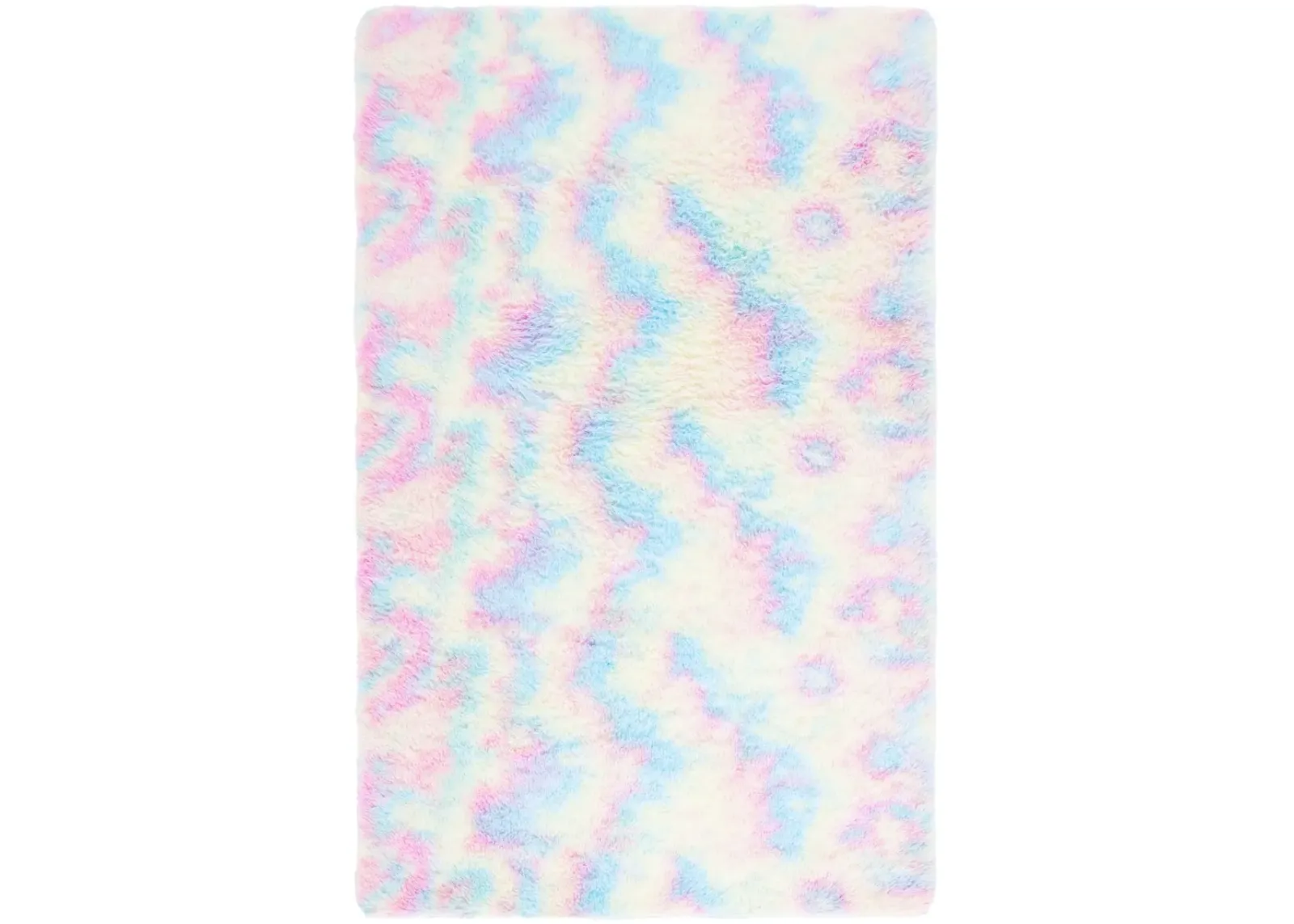 RAINBOW SHAG 100 RAINBOW 8' x 10' Large Rectangle Rug