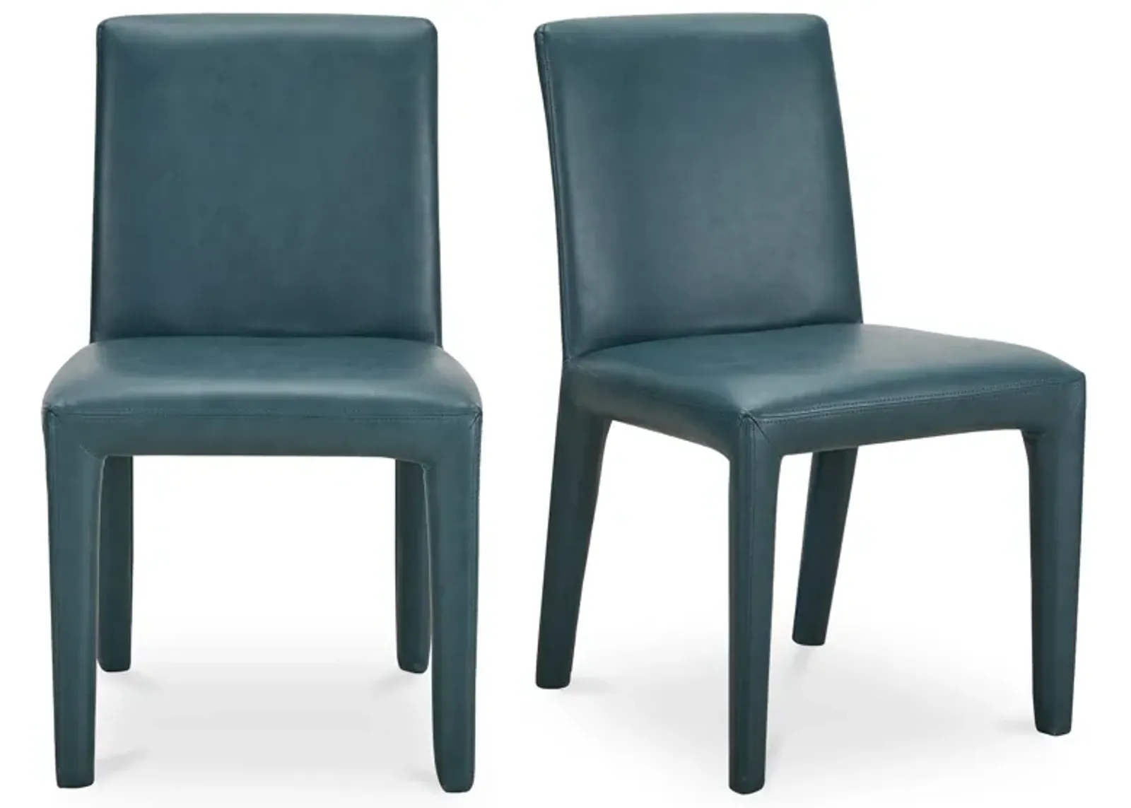 Monte Dining Chair Teal Vegan Leather - Set Of Two