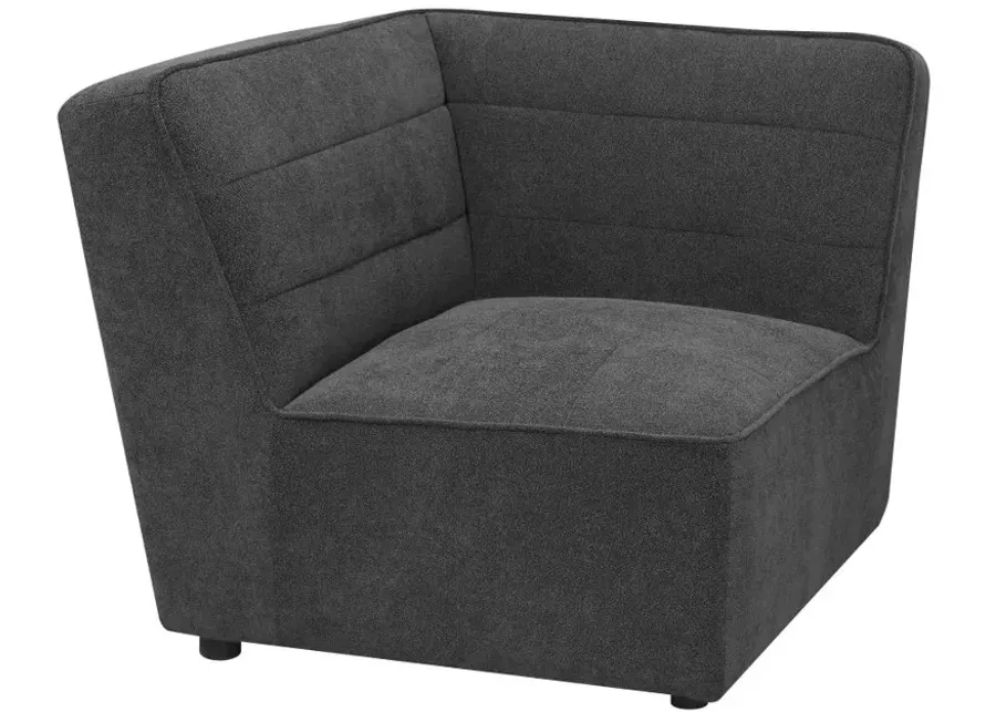 Sunny Upholstered Corner Dark Charcoal