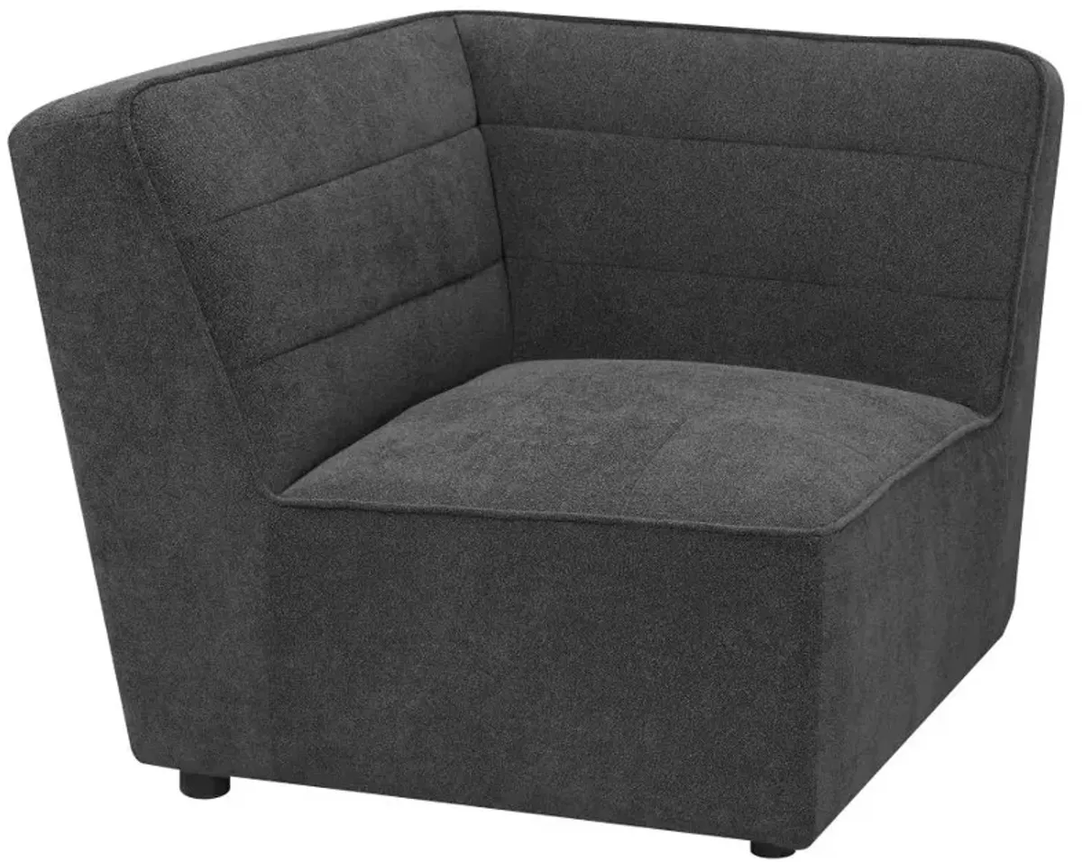 Sunny Upholstered Corner Dark Charcoal