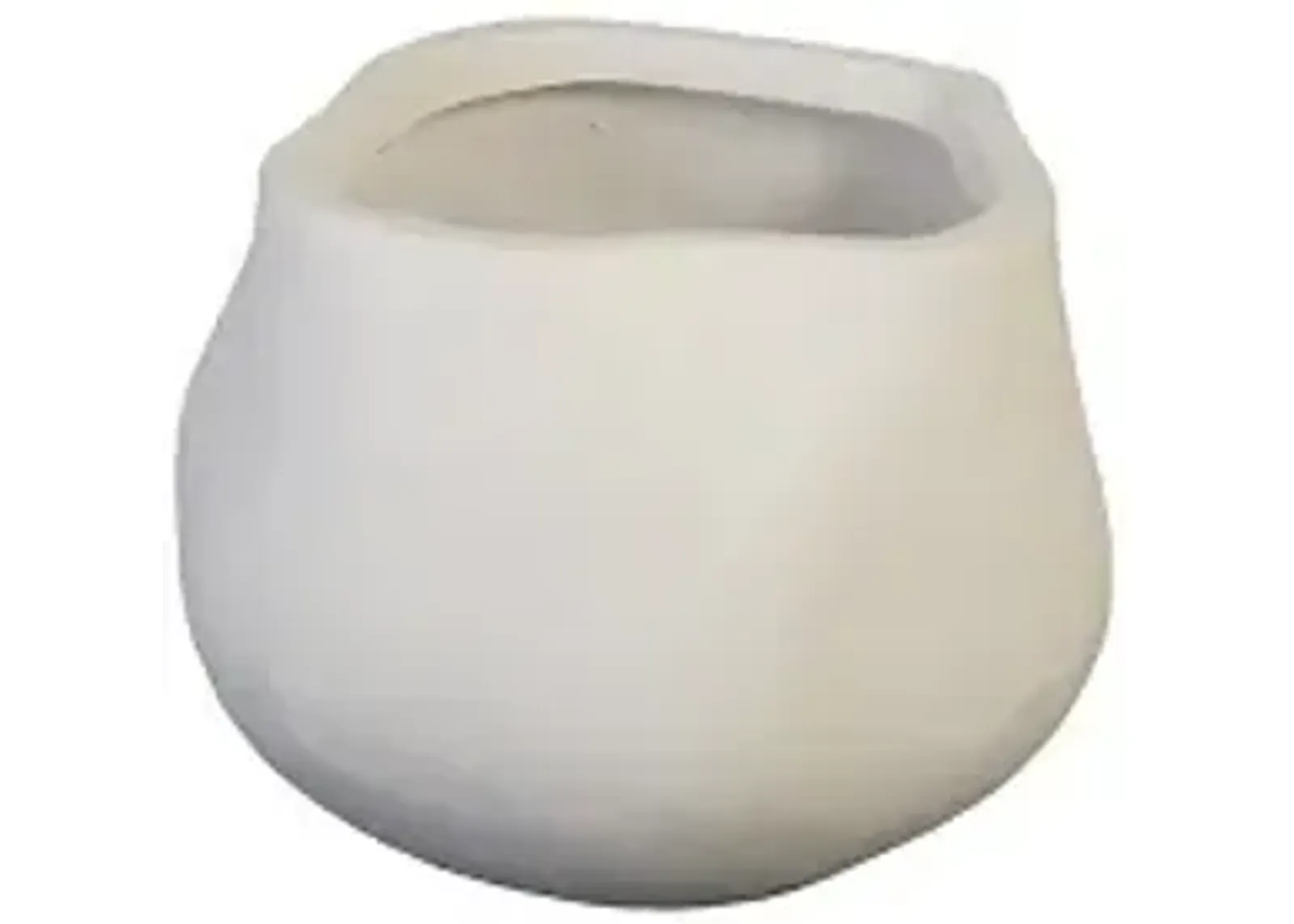 claire planter, small, white