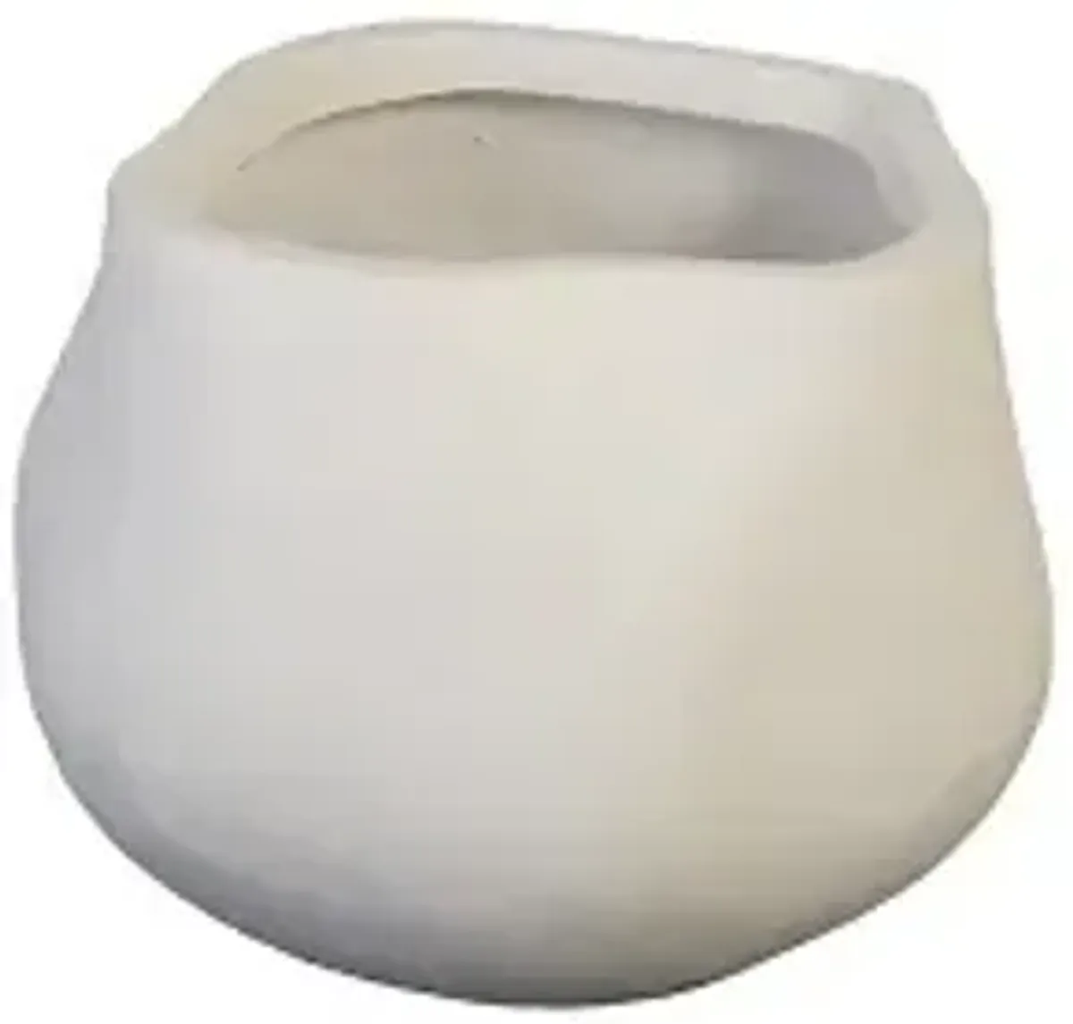 claire planter, small, white