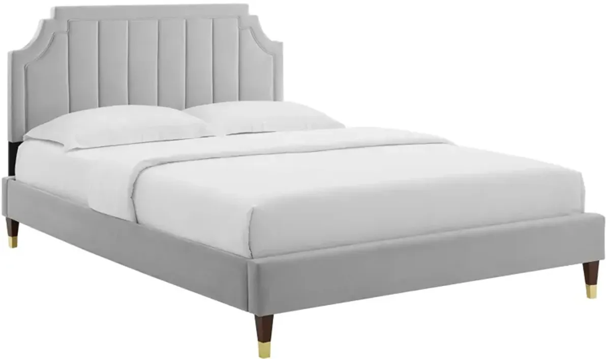 Sienna Performance Velvet Full Platform Bed