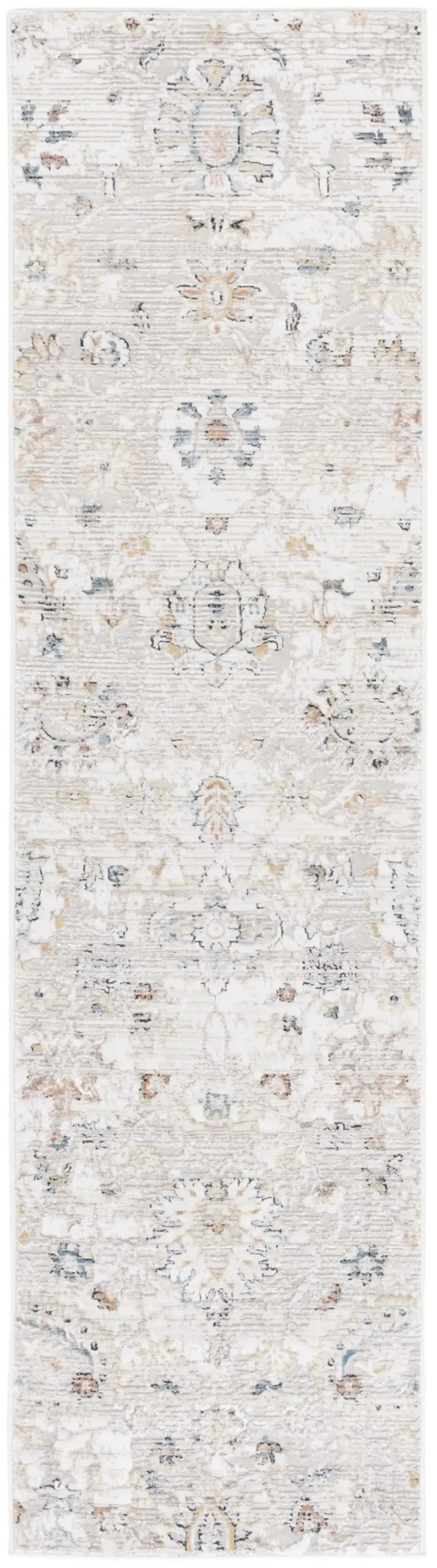 RANA 104 IVORY  2'-2' x 8' Runner Rug