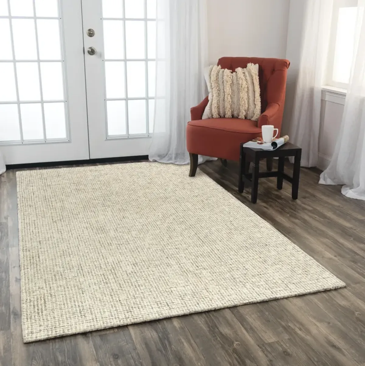 Brindleton Beige/Brown Tweed Wool 8' x 10' Rectangle Rug