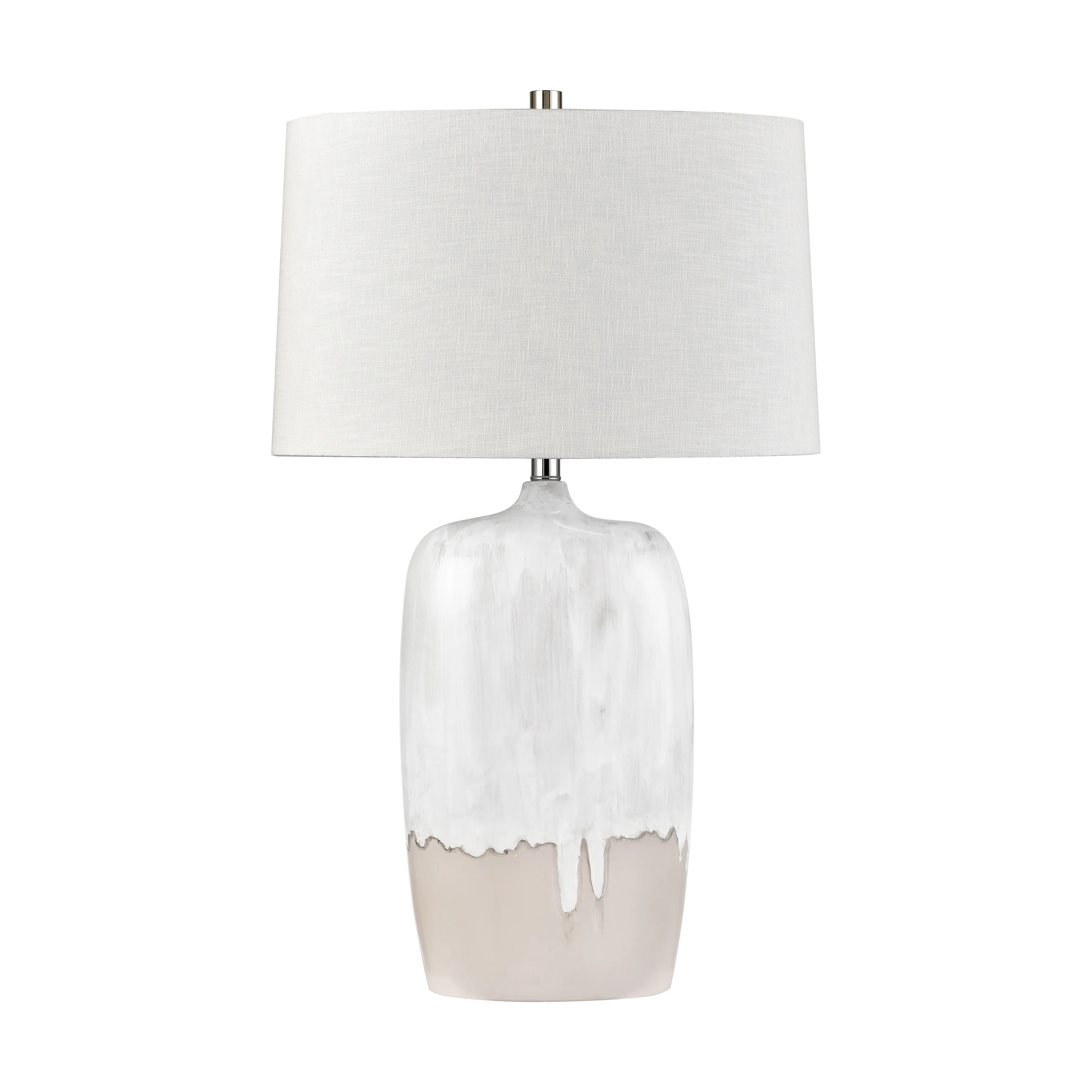 Ruthie 32'' High 1-Light Table Lamp - White Glaze - Includes LED Bulb