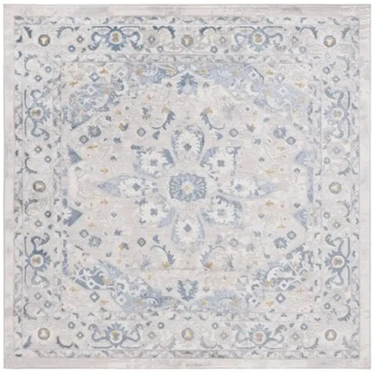 PALMA 314  Blue 6'-7' X 6'-7' Square Square Rug