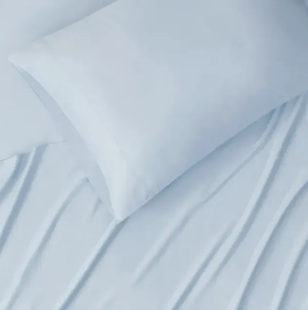 Beautyrest Tencel Polyester Blend Blue Sheet Set