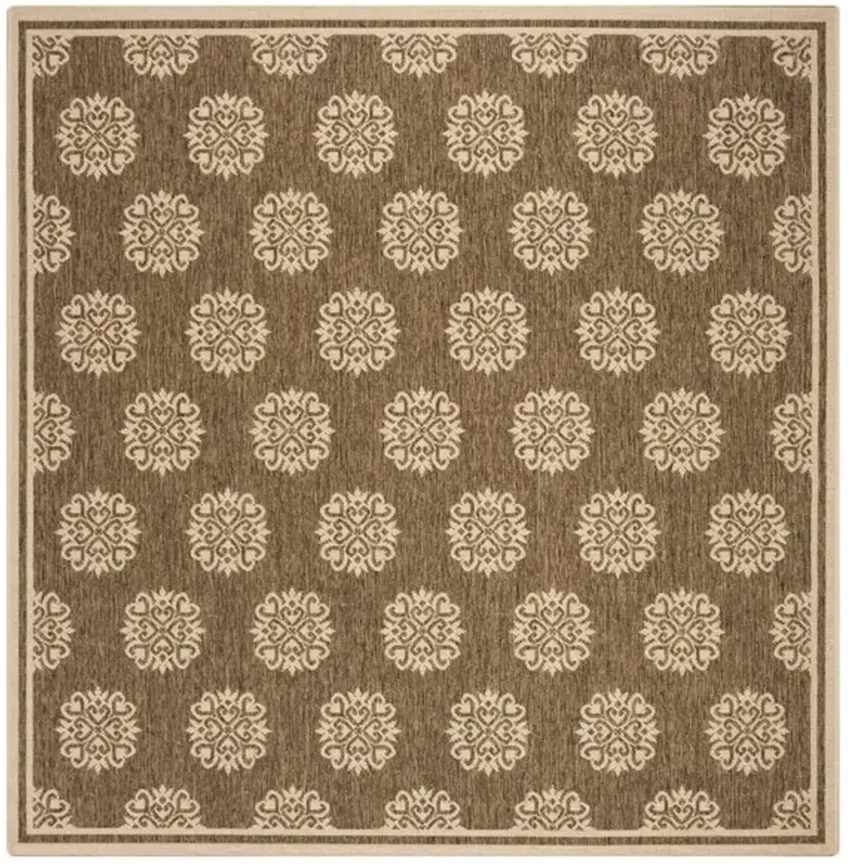 LINDEN 181 Collection LND181B-6SQ Beige / Cream 6'-7" X 6'-7" Square