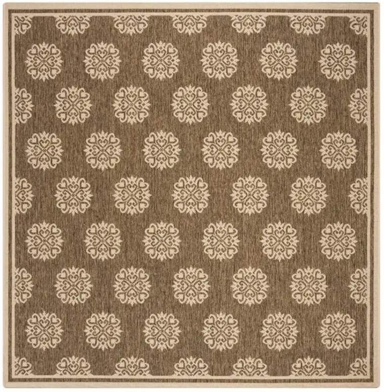 LINDEN 181 Collection LND181B-6SQ Beige / Cream 6'-7" X 6'-7" Square