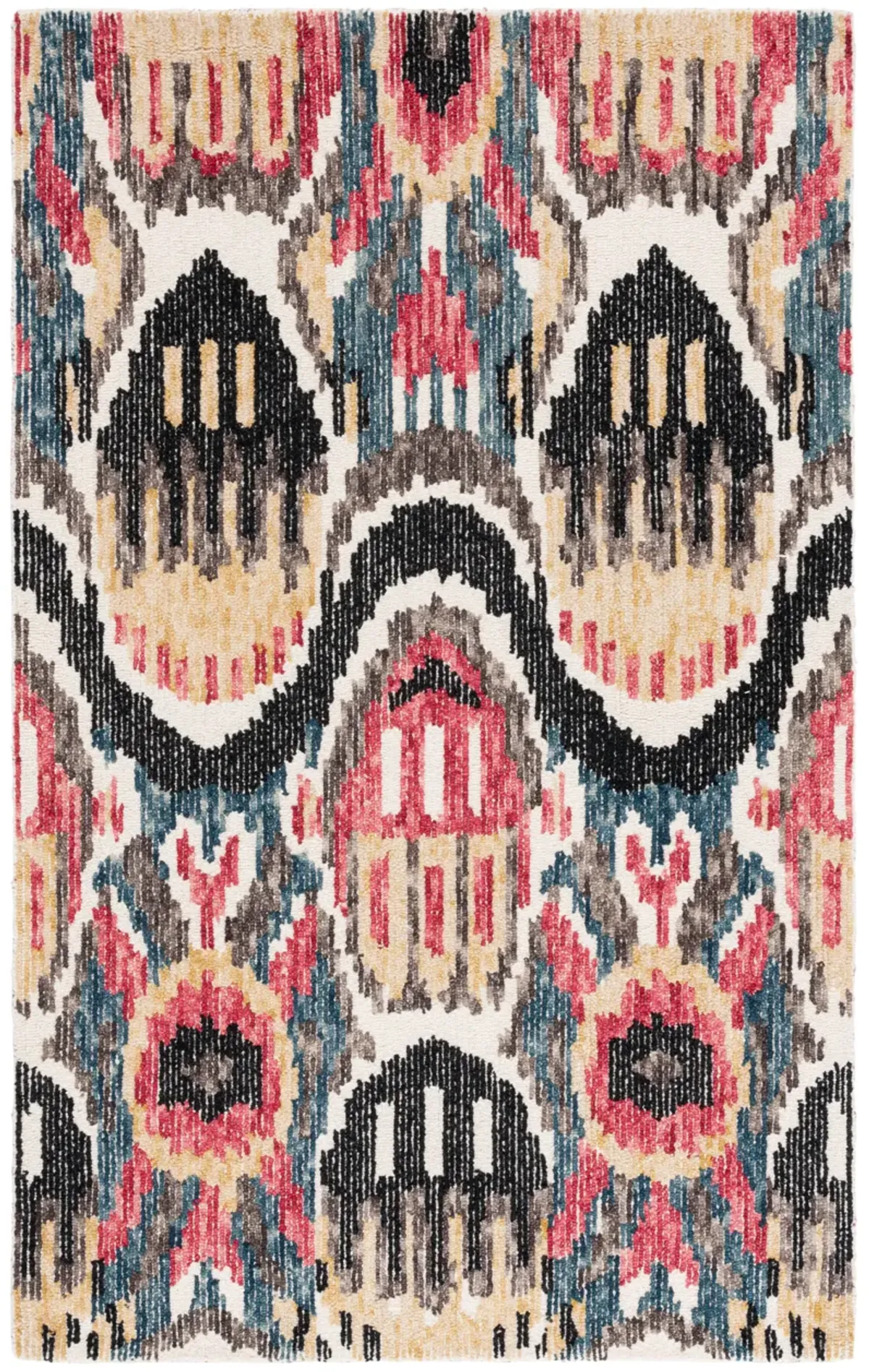 IKAT Hand Tufted 4' x 6' area rug