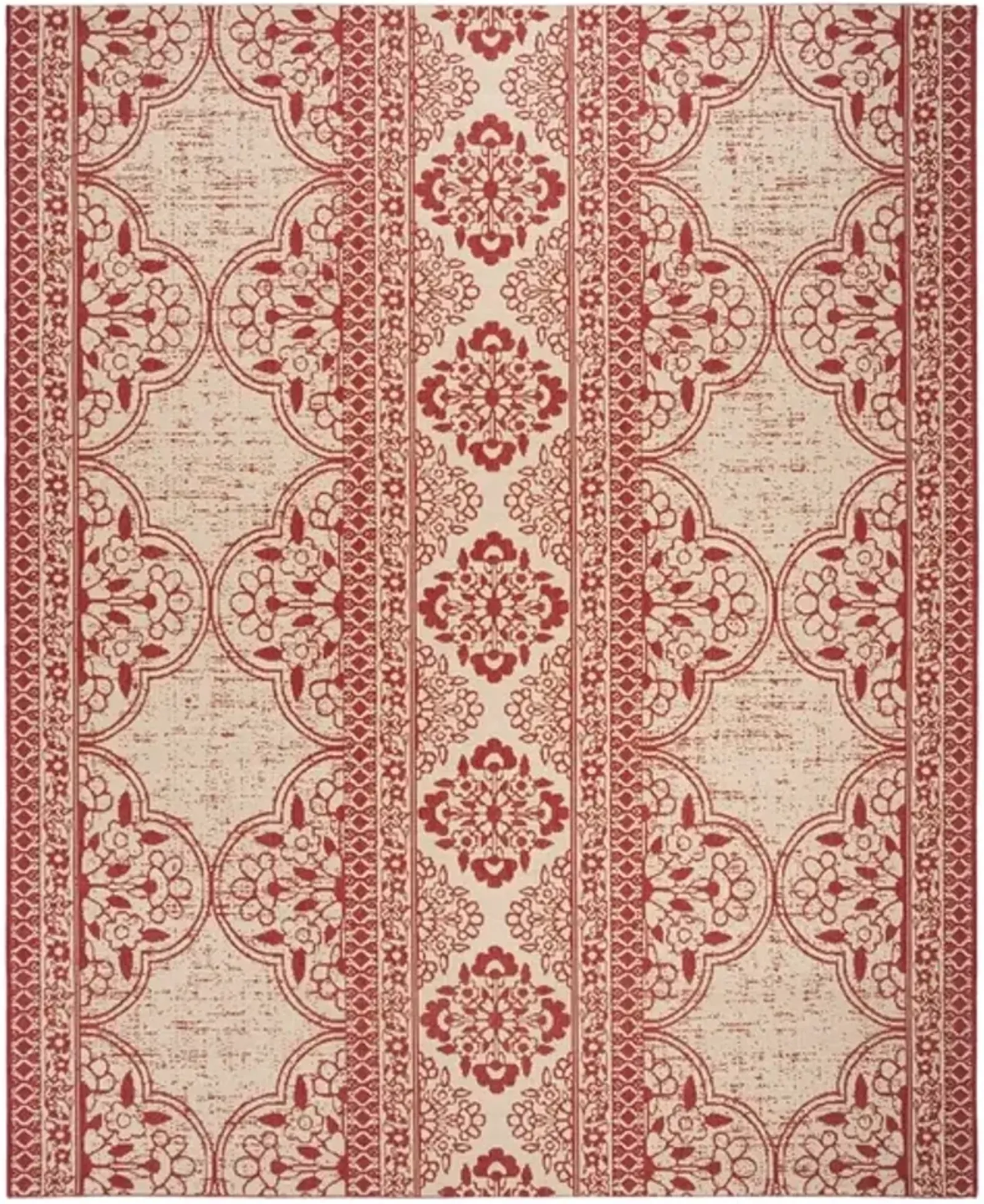 LINDEN 174 Collection LND174Q-9 Red / Creme 9' X 12'