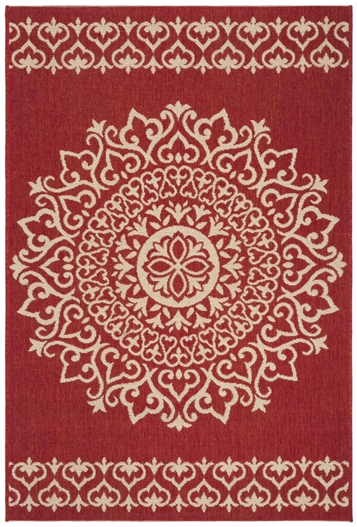 BEACH HOUSE 183 Red 2'-2' X 4' Accent Rug