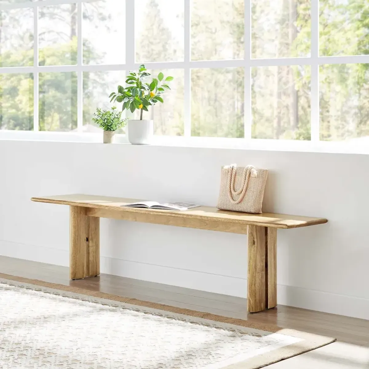 Amistad 72" Wood Bench