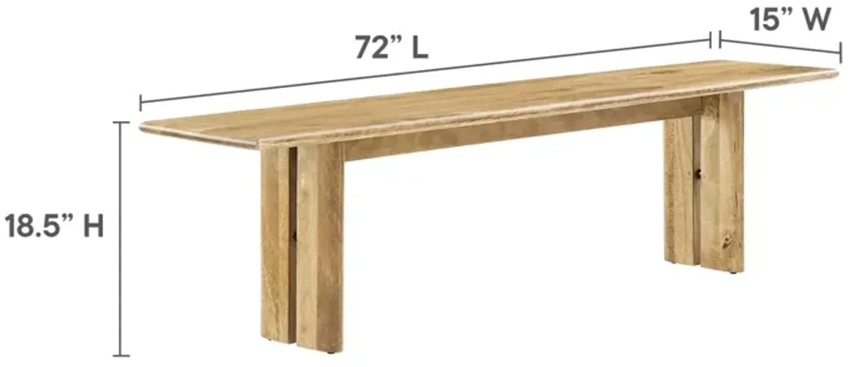 Amistad 72" Wood Bench