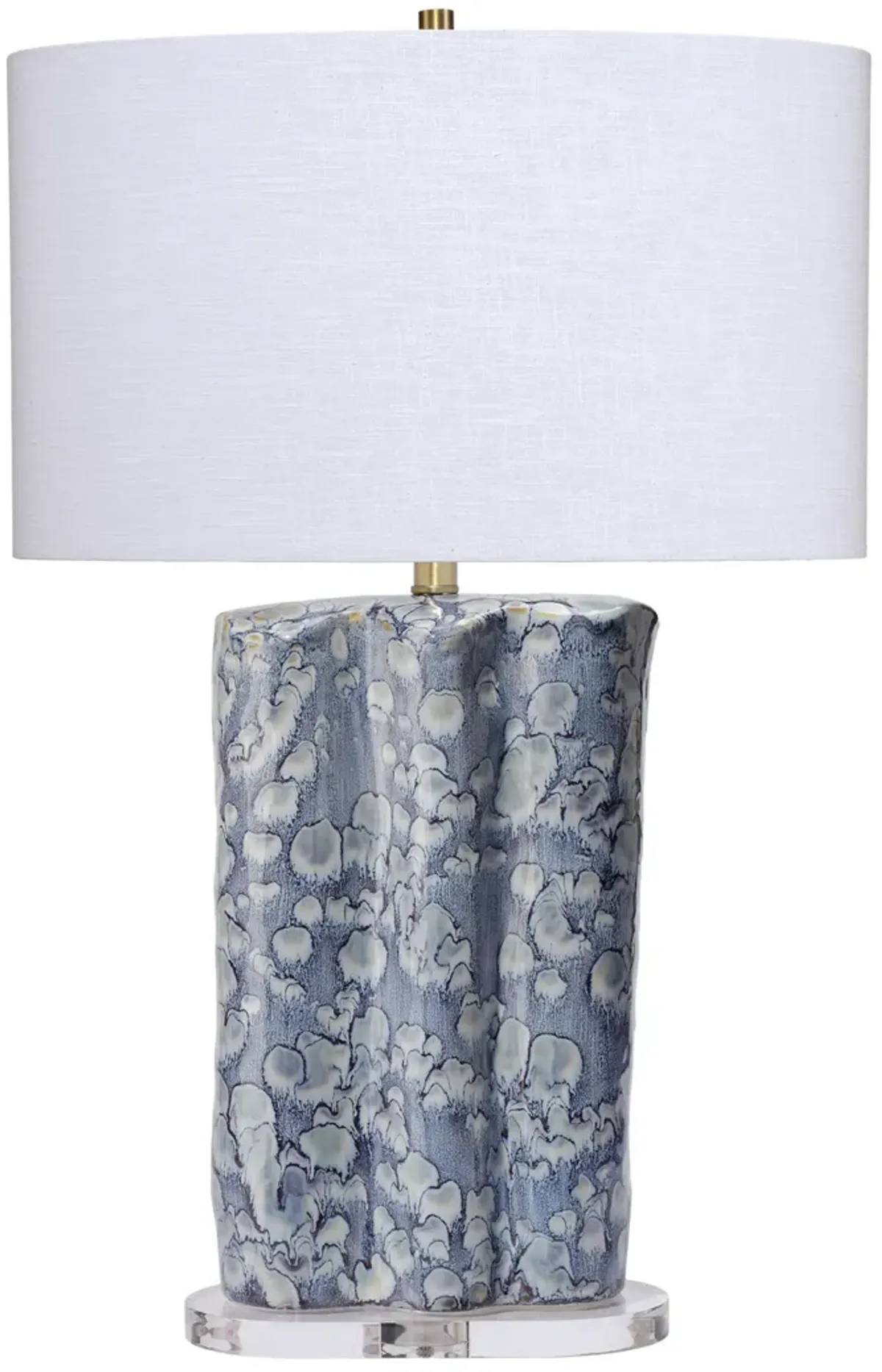 Flurry Ceramic Table Lamp with Linen Shade