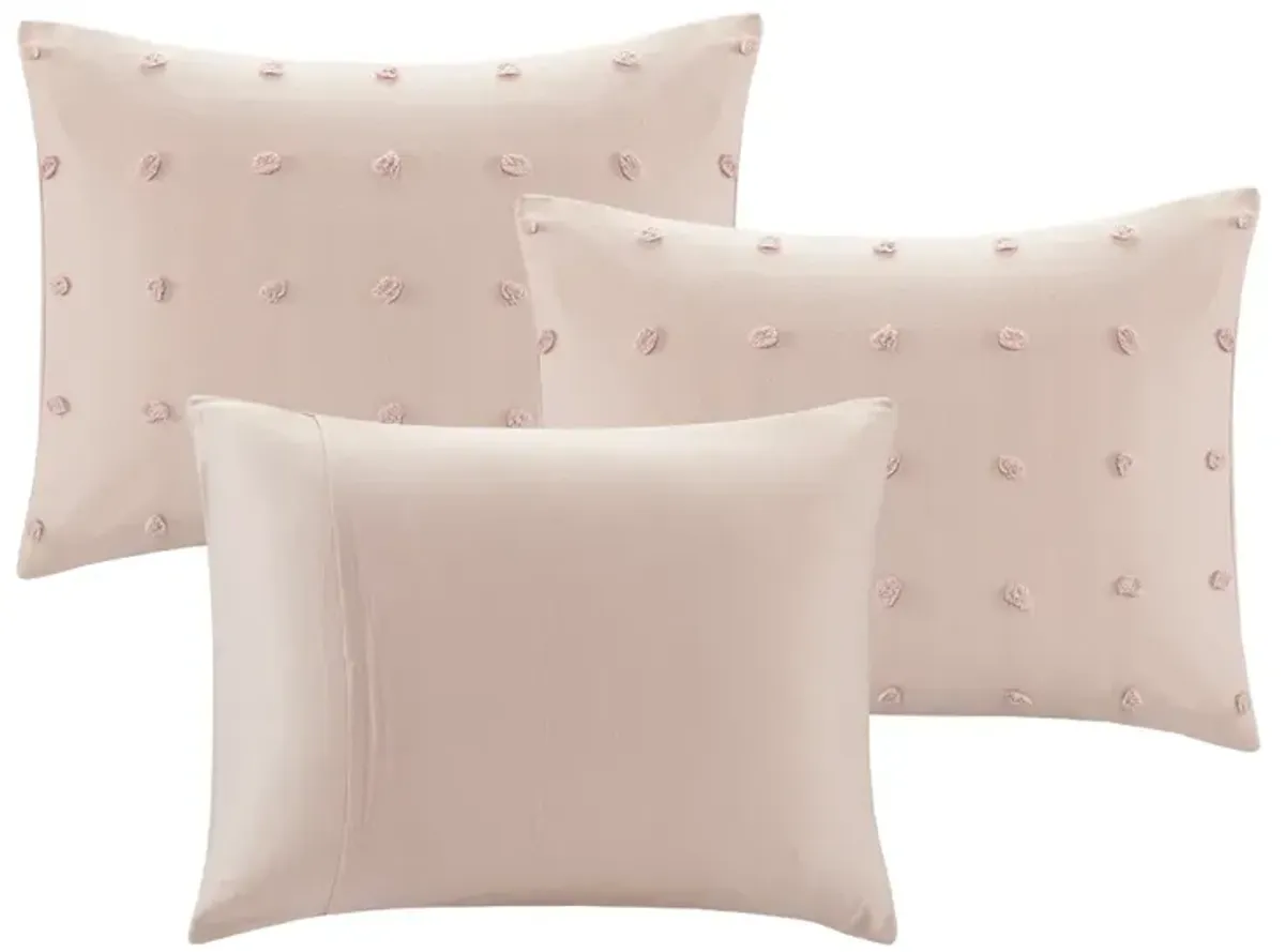 Urban Habitat Brooklyn Pink Cotton Jacquard Daybed Set