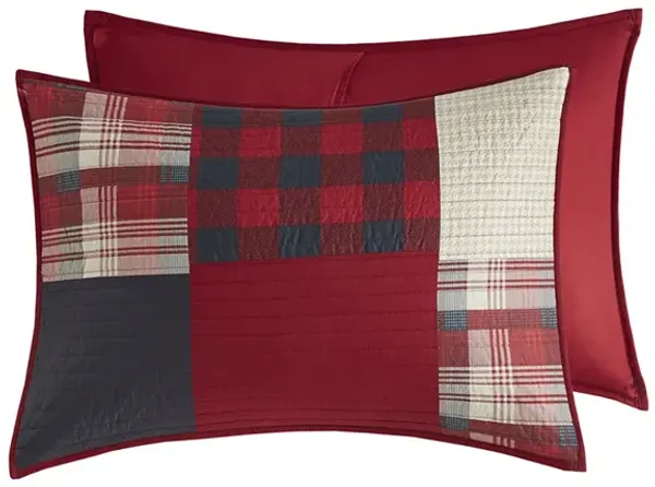 Woolrich Sunset Red Oversized Cotton Quilt Mini Set