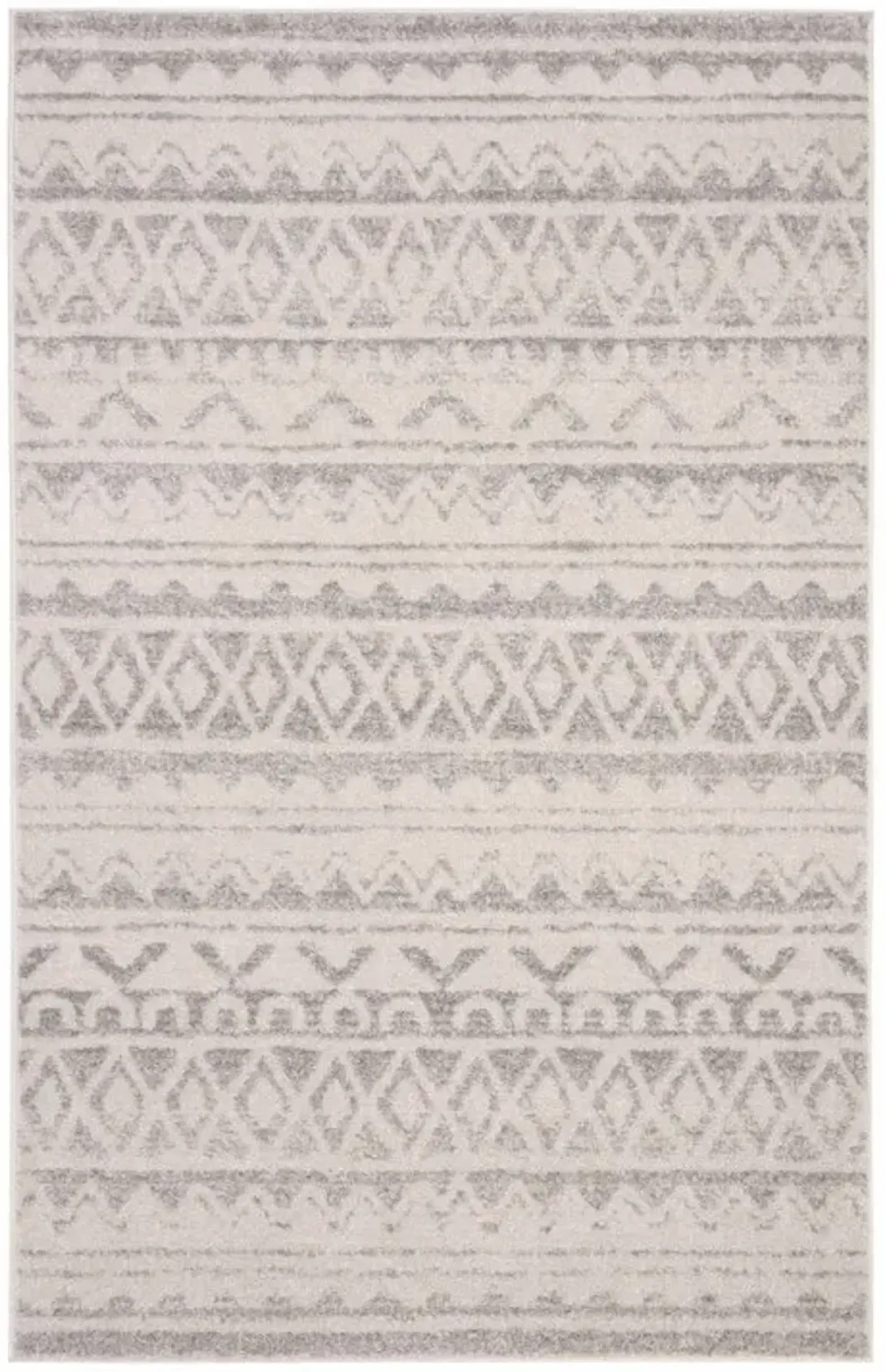 Adirondack Contemporary Ivory / Grey 10' X 14' Powerloomed Rug