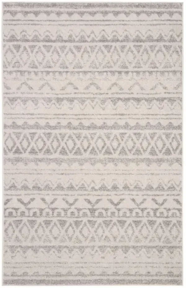 Adirondack Contemporary Ivory / Grey 10' X 14' Powerloomed Rug
