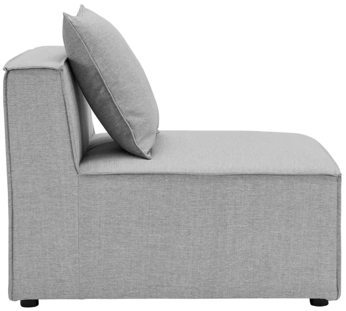 Saybrook Outdoor Patio Upholstered Sectional Sofa Armless Chair