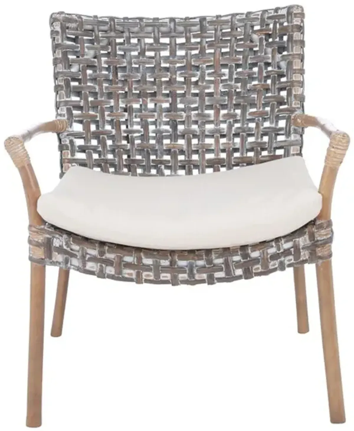 COLLETTE RATTAN ACCENT CHAIR W/ CUSHION