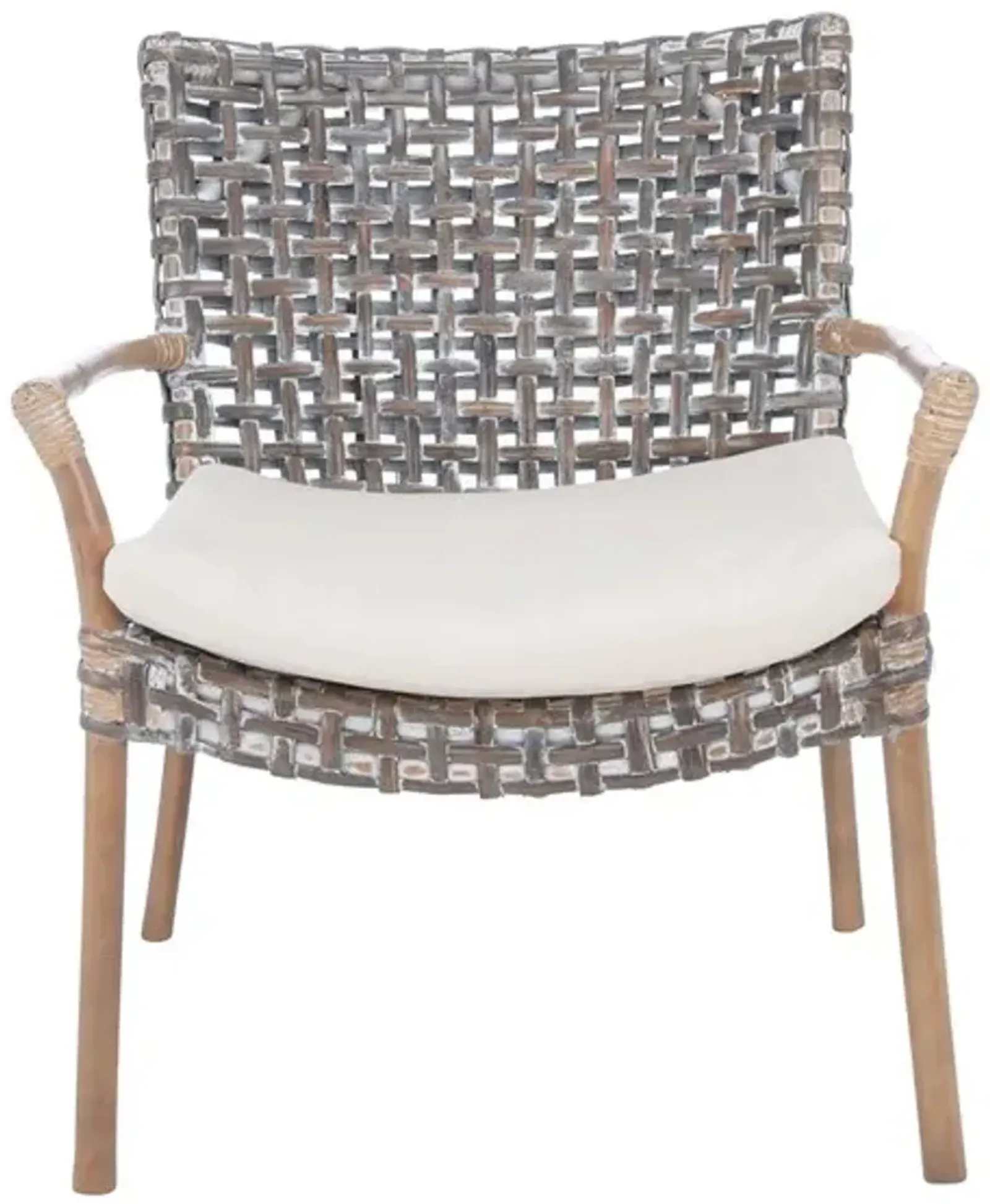 COLLETTE RATTAN ACCENT CHAIR W/ CUSHION