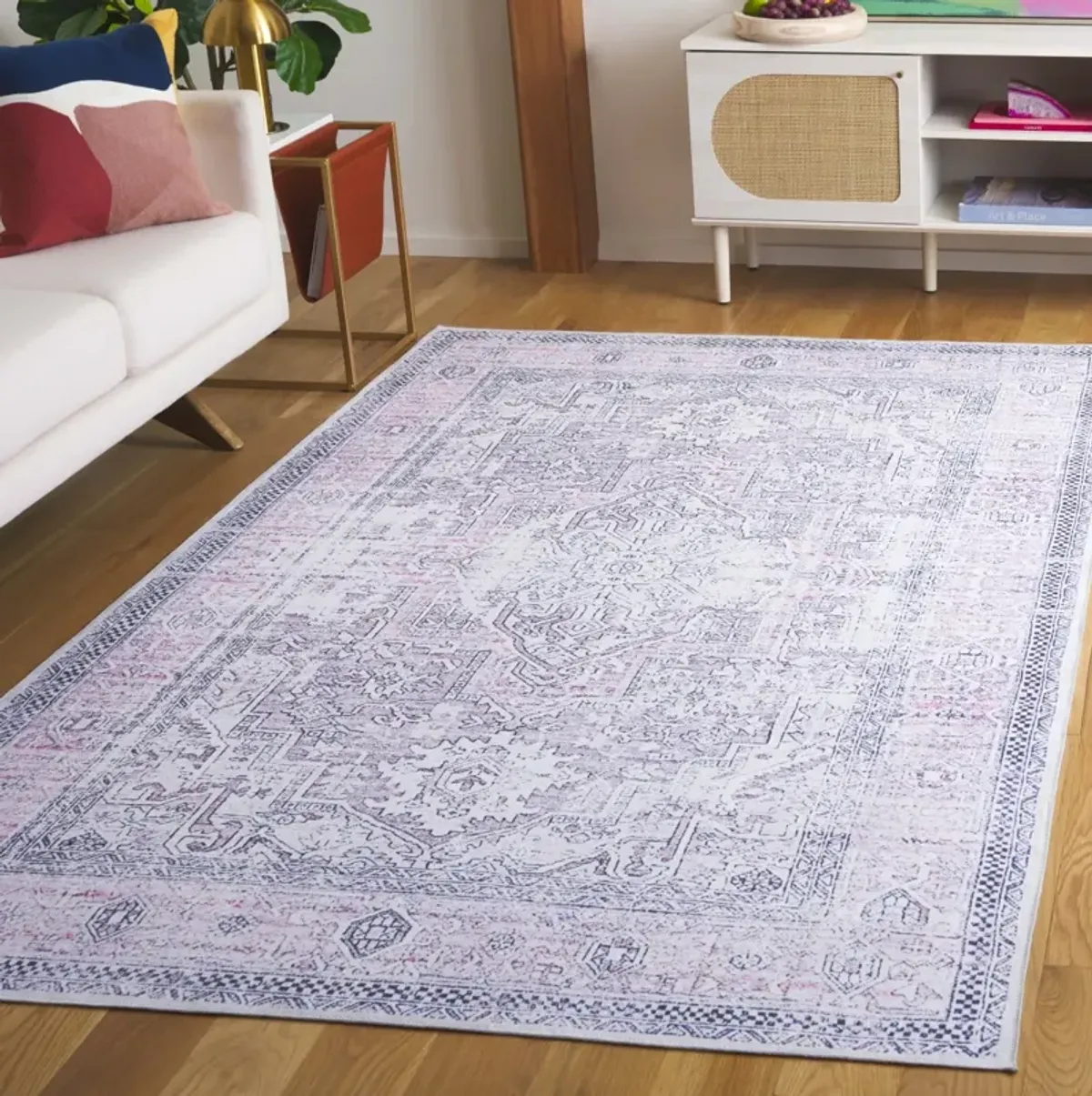 ARIZONA 223 PINK  5' x 8' Medium Rectangle Rug