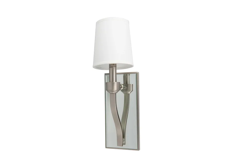 Roule Mirror Sconce - Brushed Nickel