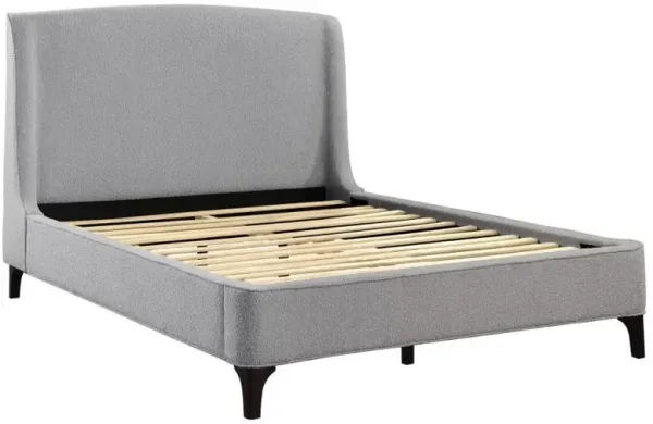 Mosby Upholstered Curved Headboard Platform Bed