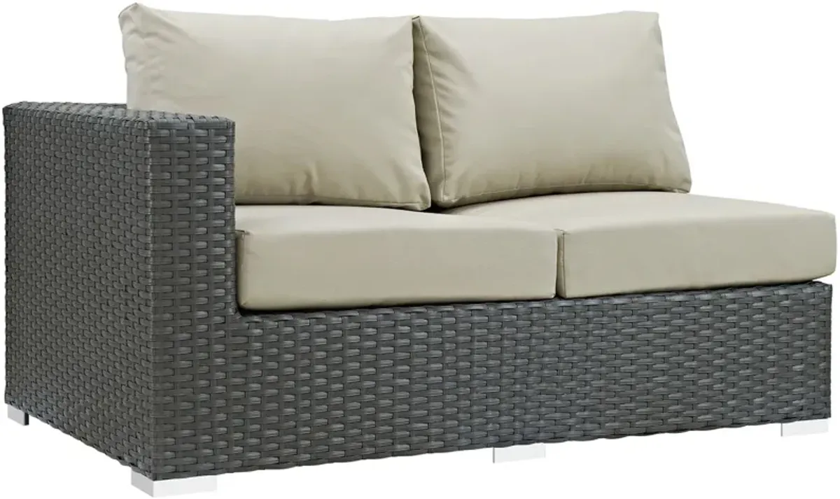 Sojourn Outdoor Patio Sunbrella® Left Arm Loveseat