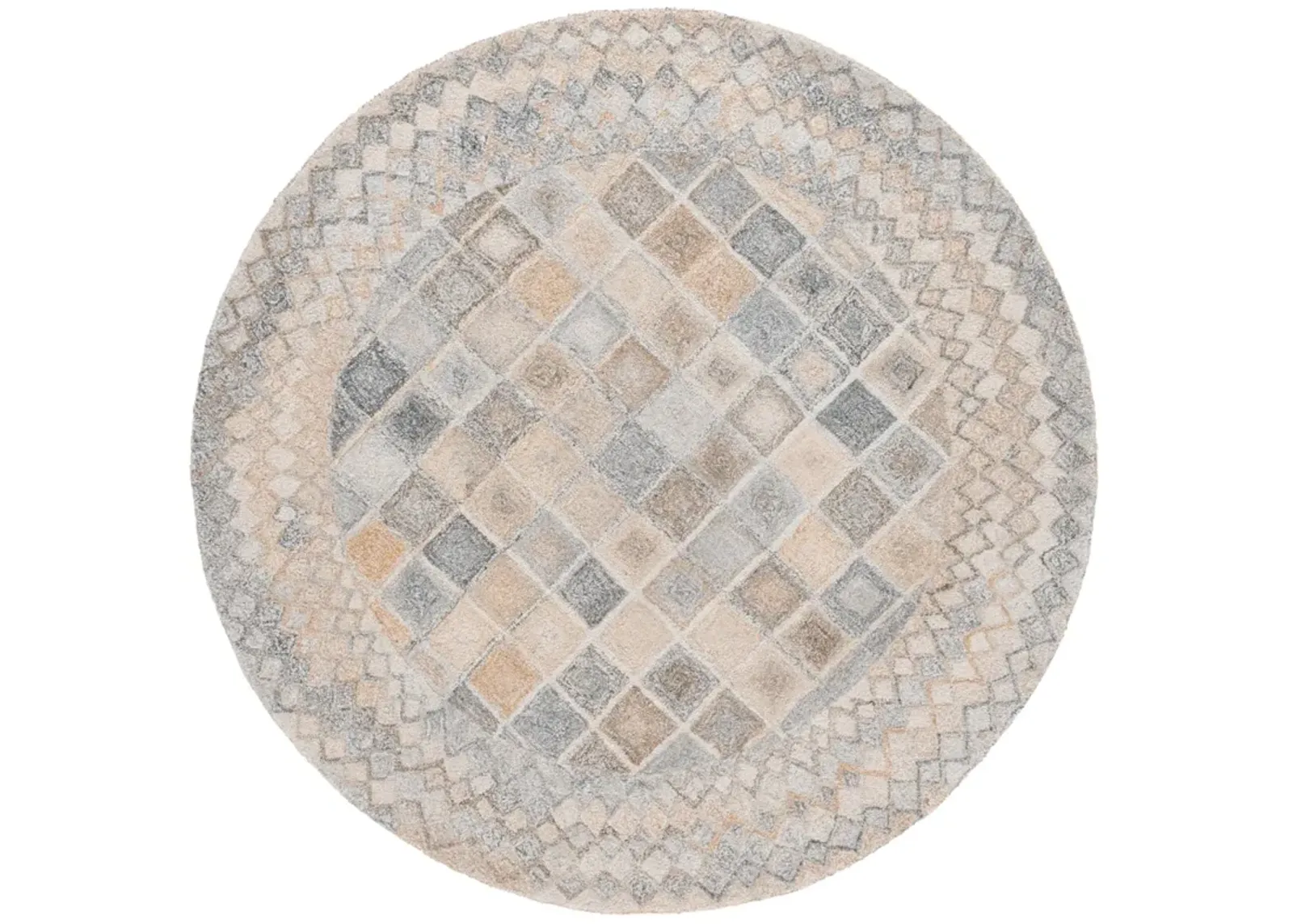 RENEWAL 802 BEIGE  6' x 6' Round Round Rug