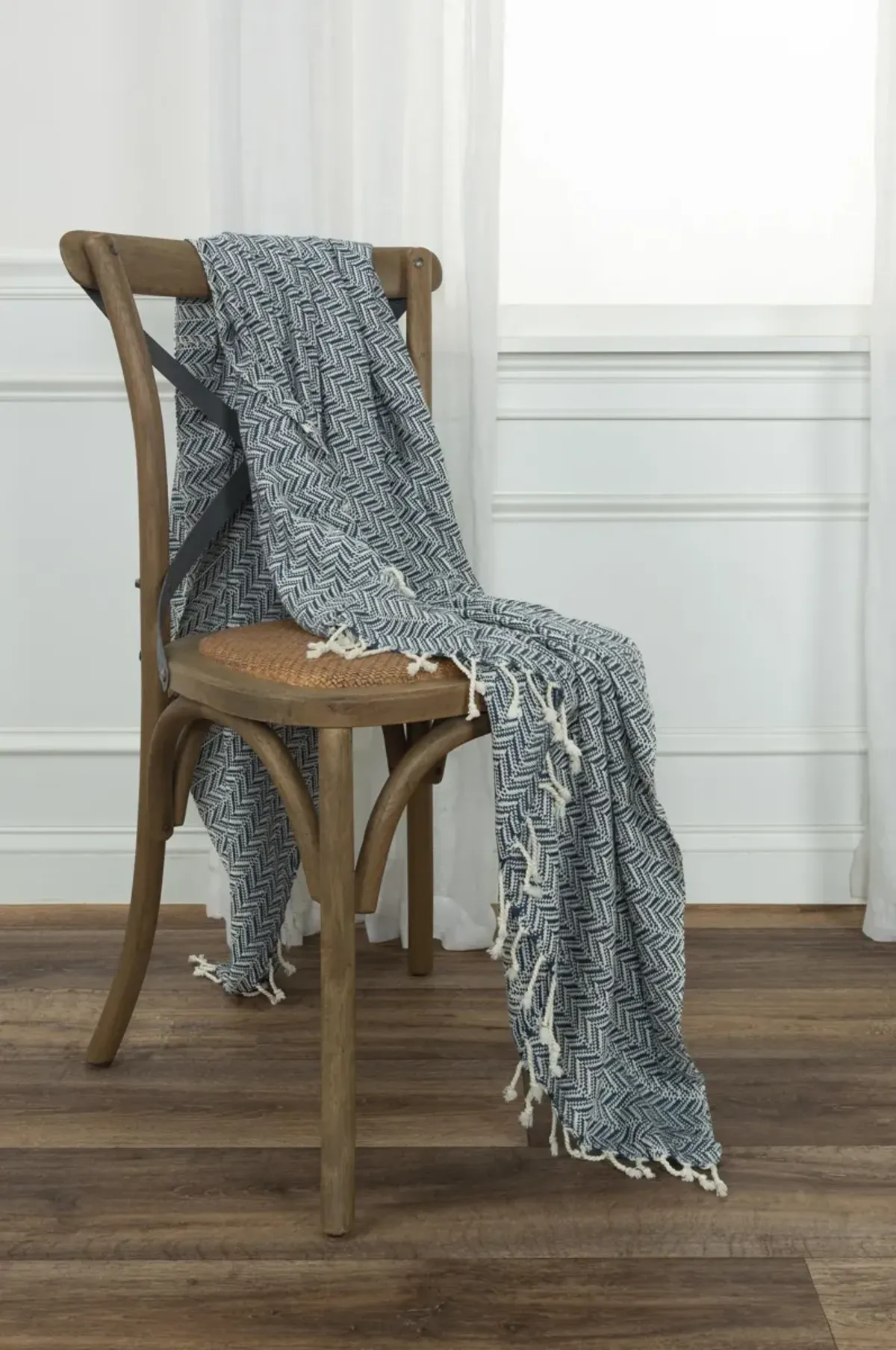 Chevron Grey Throw