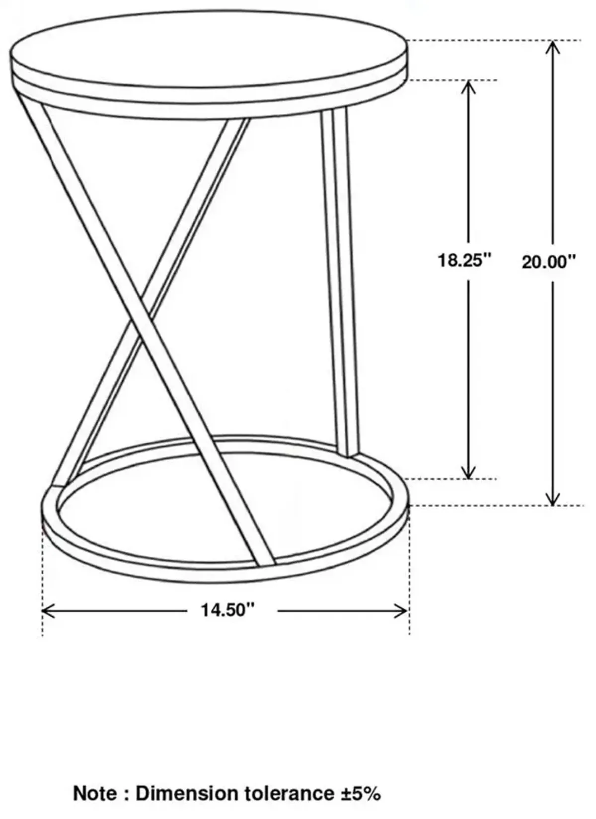 Aaron Round Accent Table