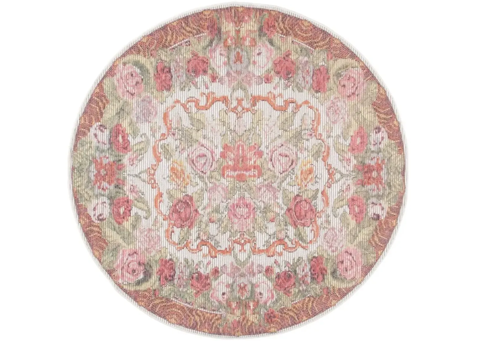 BESARABIAN 220 Multi 6'-7' X 6'-7' Round Round Rug