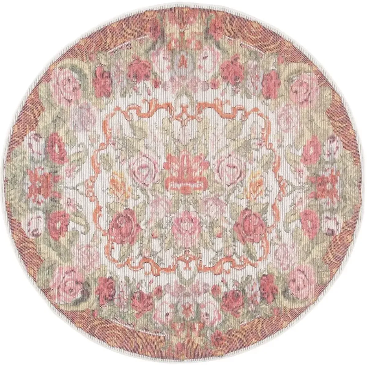 BESARABIAN 220 Multi 6'-7' X 6'-7' Round Round Rug