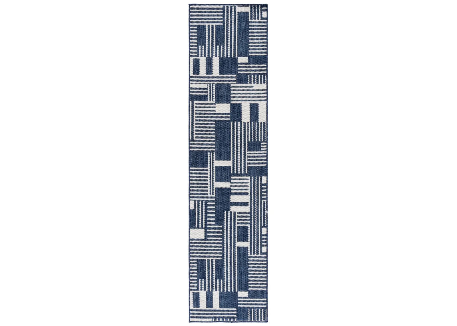 BEACH HOUSE 402 NAVY  2' x 8' Runner Rug