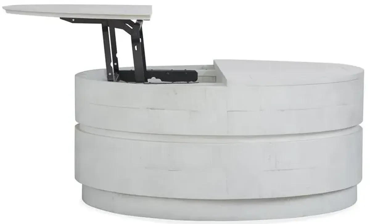 Round Lift Top Cocktail Table w/Casters