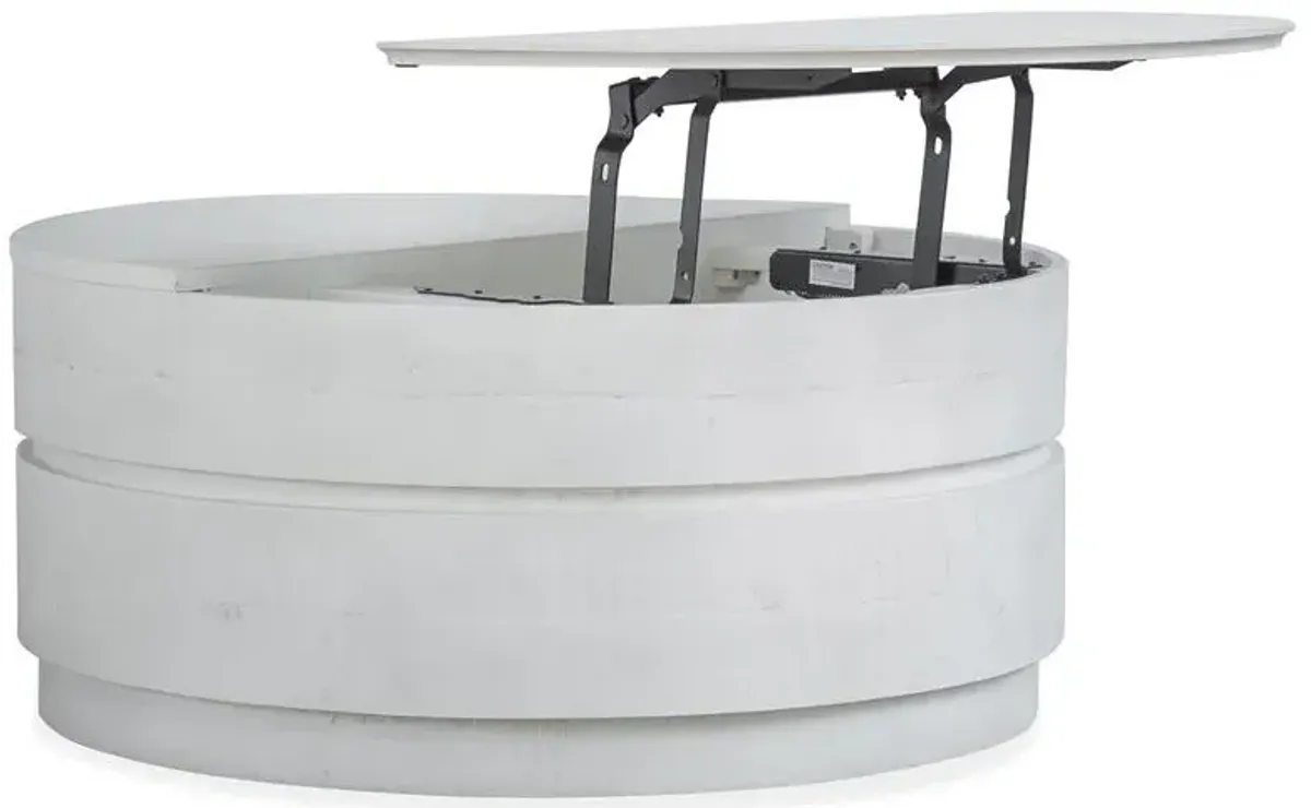 Round Lift Top Cocktail Table w/Casters