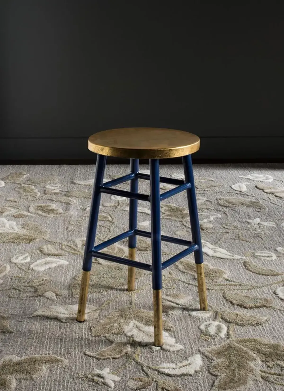 EMERY DIPPED GOLD LEAF COUNTER STOOL