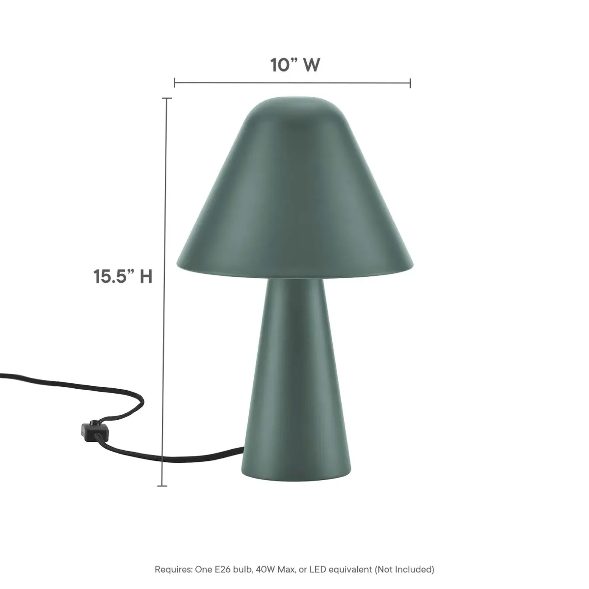 Jovial Metal Mushroom Table Lamp