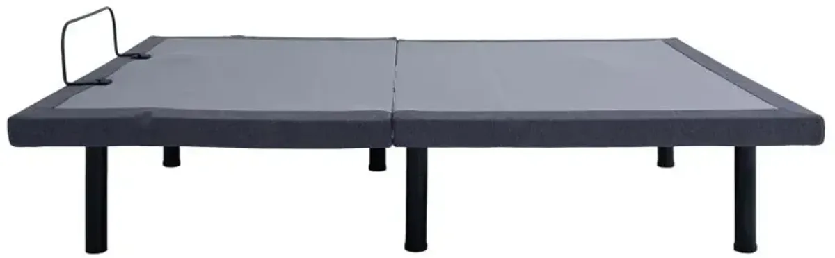 Negan Eastern King Adjustable Bed Base Grey and Black