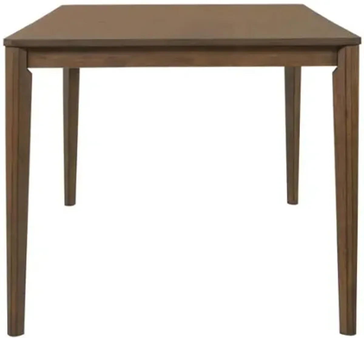 Abram Dining Table with Clipped Corner Medium Walnut